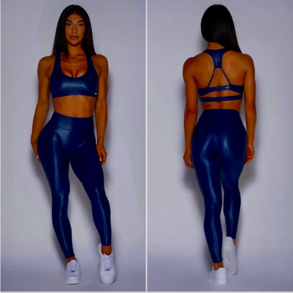 Bombshell Sportswear Navy Leggings Set